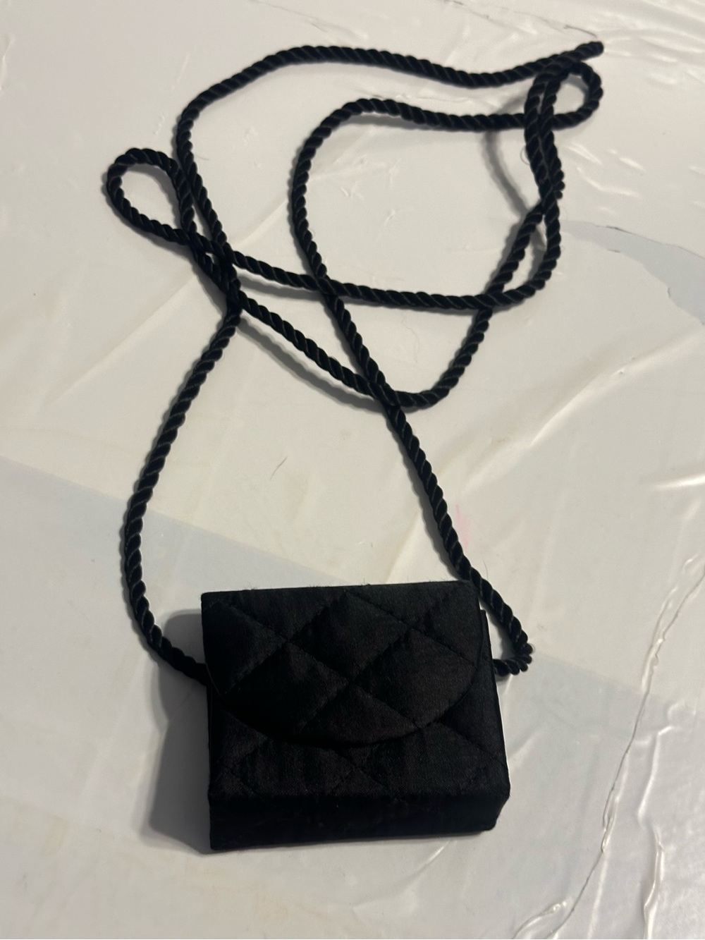 Lancôme Mini Quilted Black Crossbody Bag